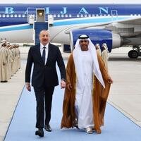 Prezident İlham Əliyev Birləşmiş Ərəb Əmirliklərinə işgüzar səfərə gəlib - FOTOLAR Prezident İlham Əliyev Birləşmiş Ərəb Əmirliklərinə işgüzar səfərə gəlib - FOTOLAR