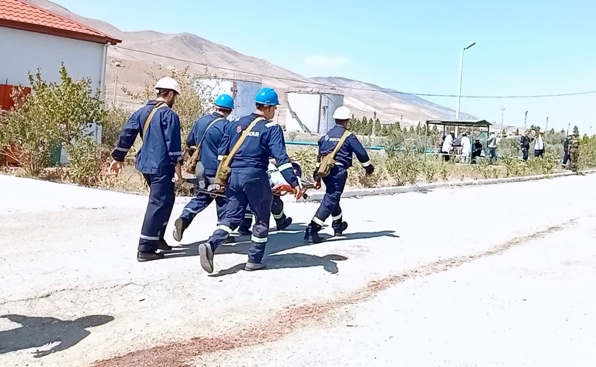 FHN-in Şimal Regional Mərkəzi tərəfindən nümunəvi obyekt mülki müdafiə məşqi keçirilib