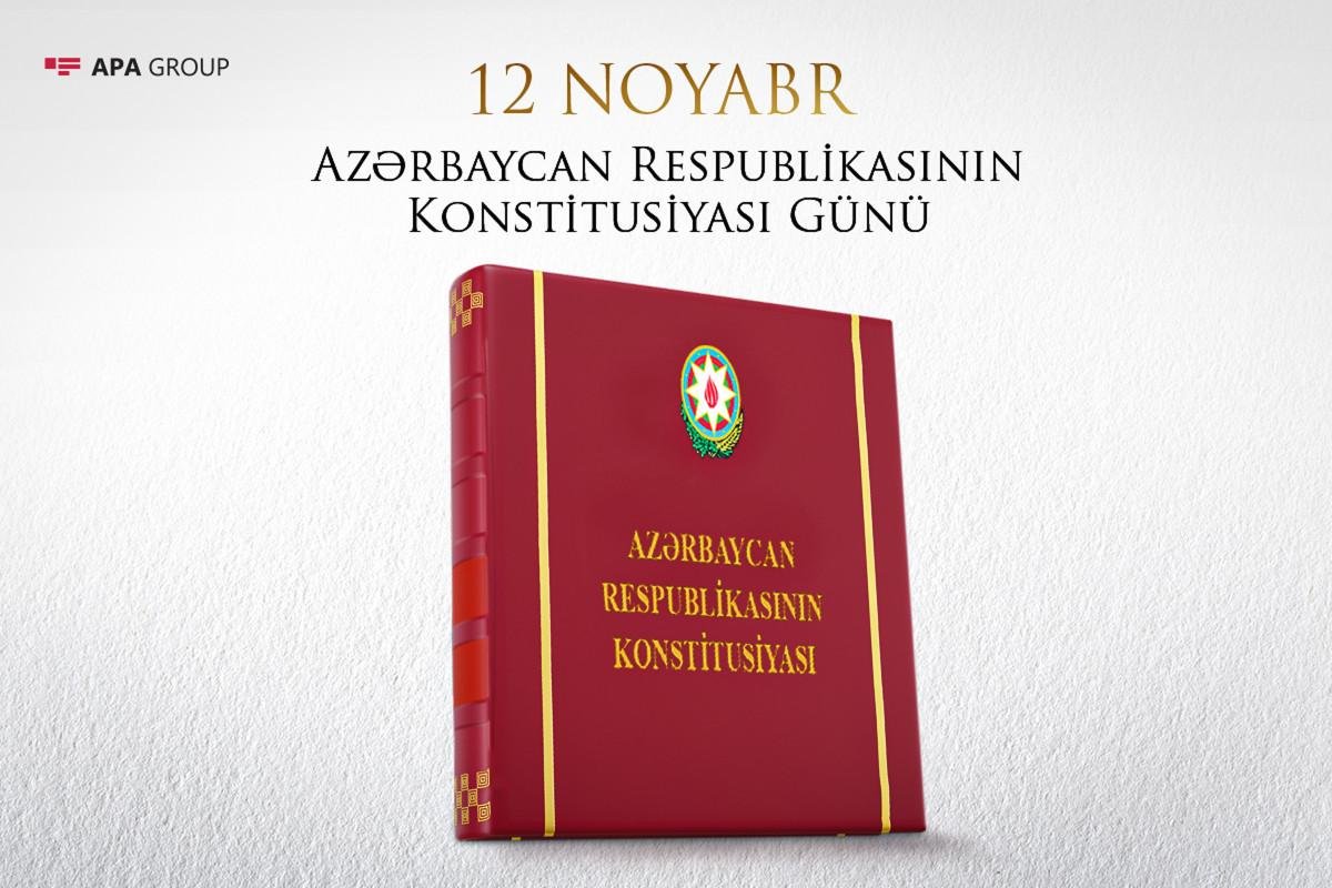Bu gün Azərbaycanda Konstitusiya  Günüdür.
