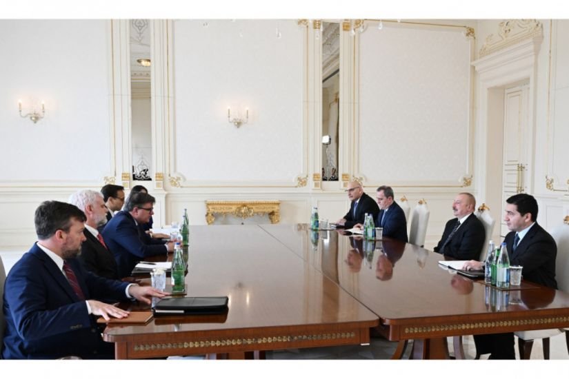 Prezident İlham Əliyev  O' Braynı qəbul edib